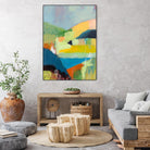 Coastal Hills by Jan Weiss on GIANT ART - multicolor landscapes; abstracts; contemporary