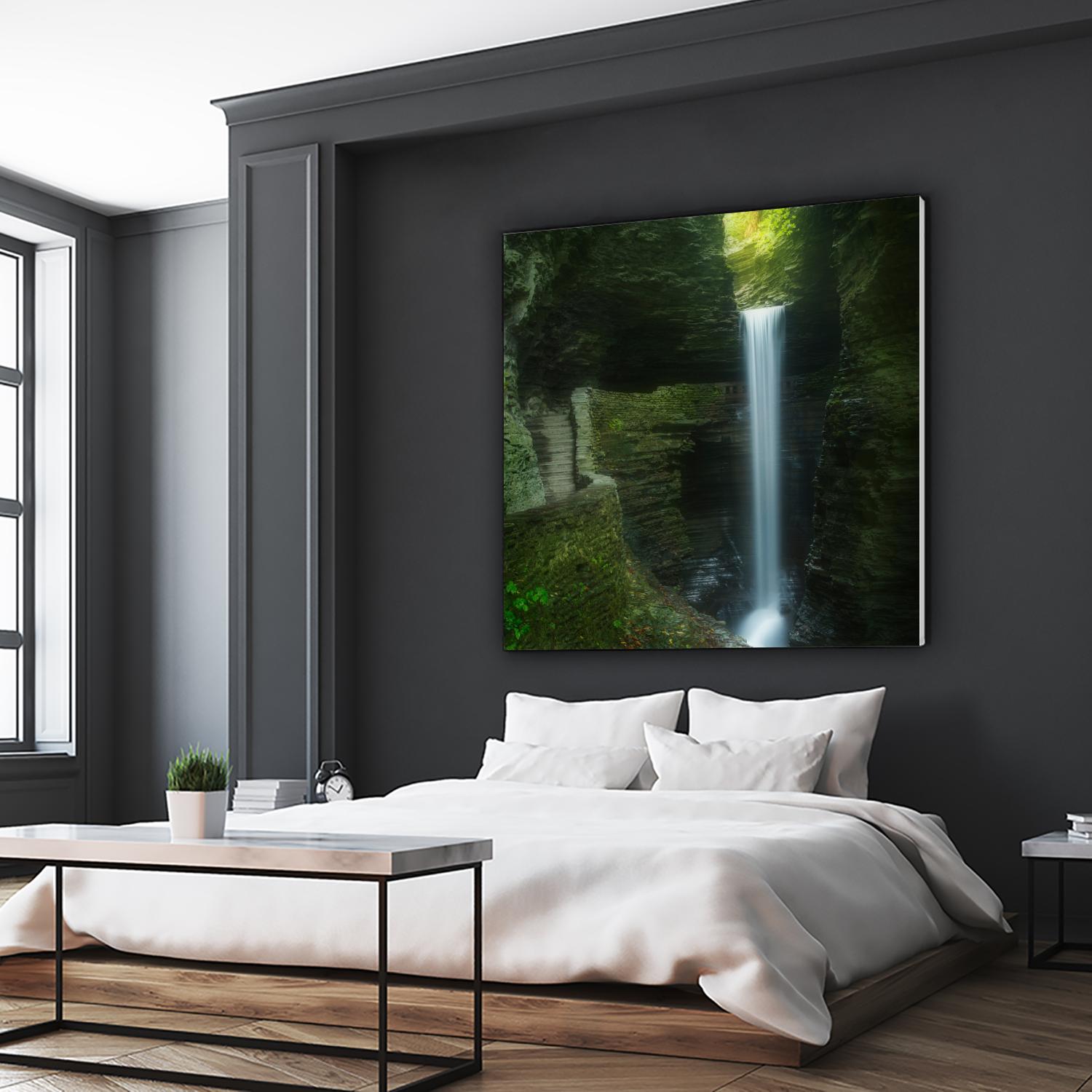 Cavern Cascade by Patrick Zephyr on GIANT ART - multicolor photography; coastal; landscapes