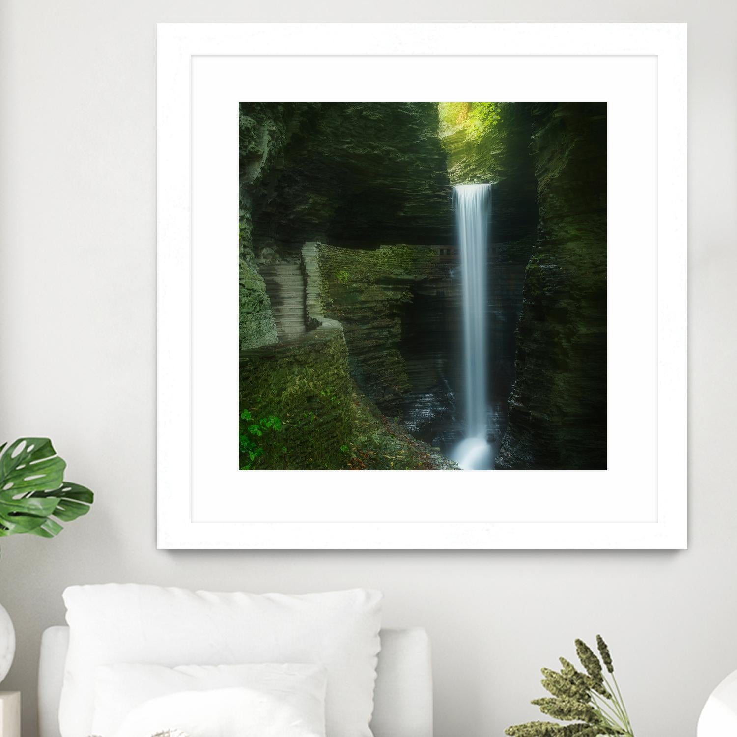 Cavern Cascade by Patrick Zephyr on GIANT ART - multicolor photography; coastal; landscapes