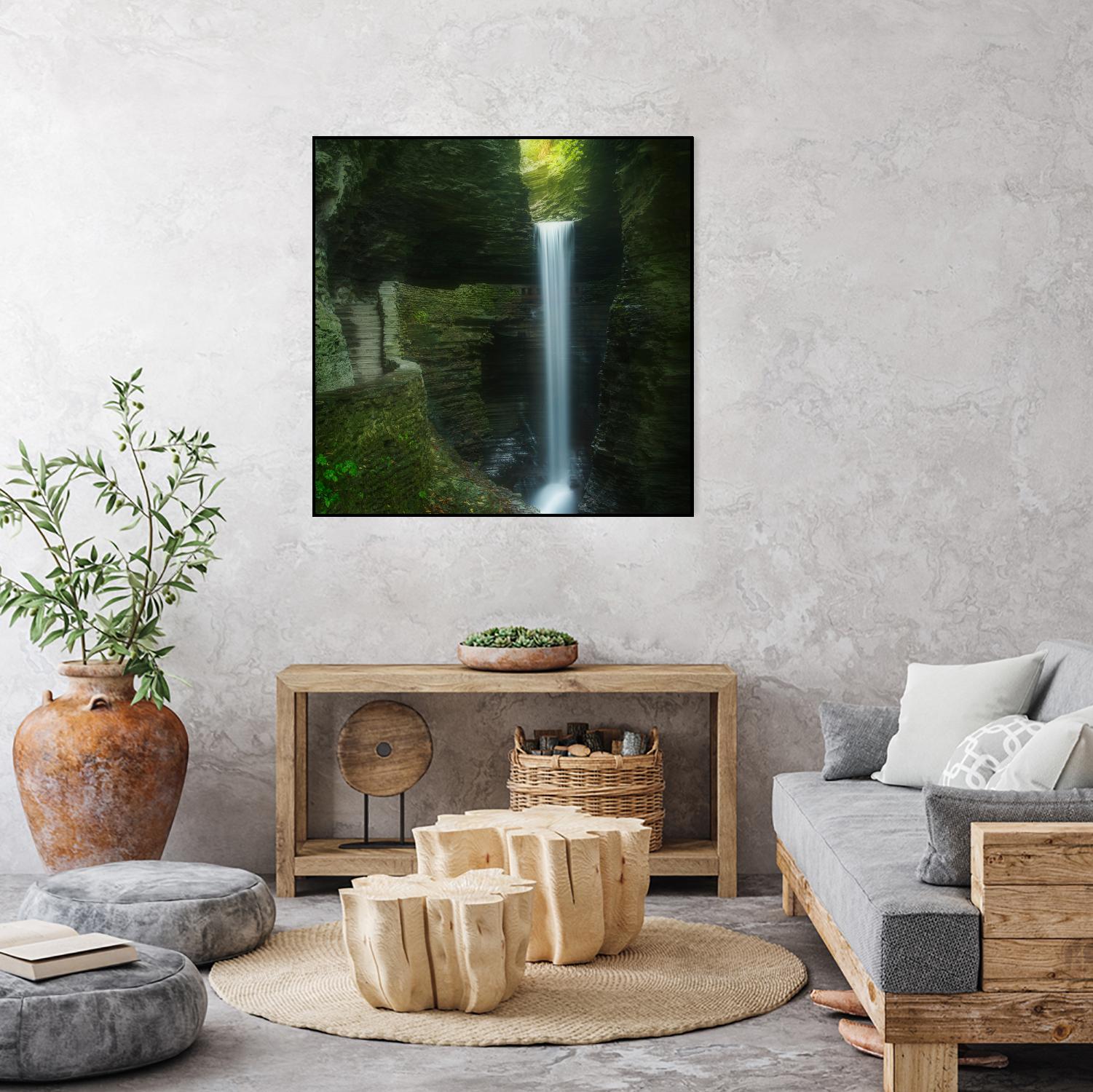 Cavern Cascade by Patrick Zephyr on GIANT ART - multicolor photography; coastal; landscapes