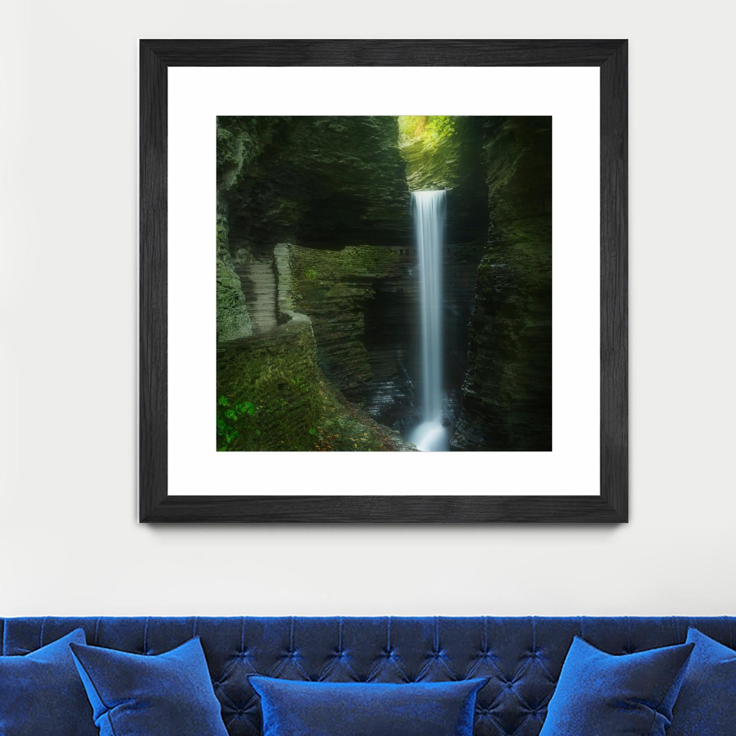 Cavern Cascade by Patrick Zephyr on GIANT ART - multicolor photography; coastal; landscapes