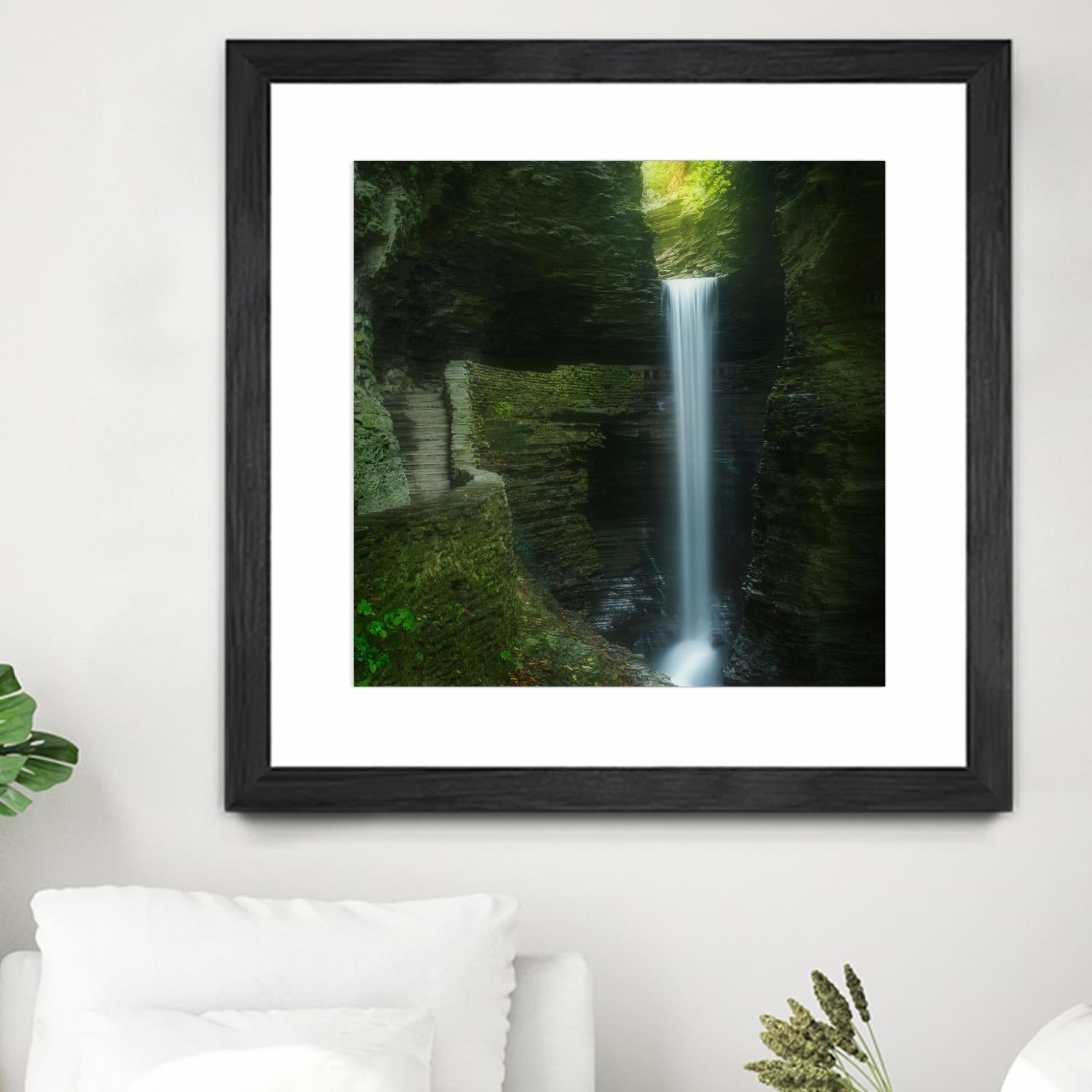 Cavern Cascade by Patrick Zephyr on GIANT ART - multicolor photography; coastal; landscapes