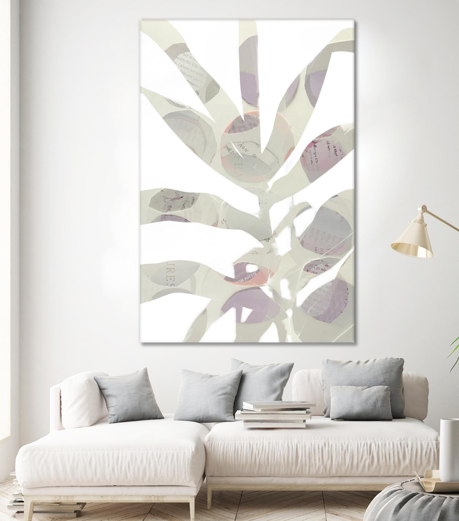 Inspired By Nature No. 1 by Lisa Zinna on GIANT ART - gray abstracts, floral/still life