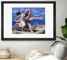 Two Women Running on the Beach by Pablo Picasso on GIANT ART - blue figurative
