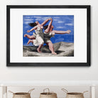 Two Women Running on the Beach by Pablo Picasso on GIANT ART - blue figurative