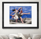 Two Women Running on the Beach by Pablo Picasso on GIANT ART - blue figurative