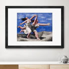 Two Women Running on the Beach by Pablo Picasso on GIANT ART - blue figurative