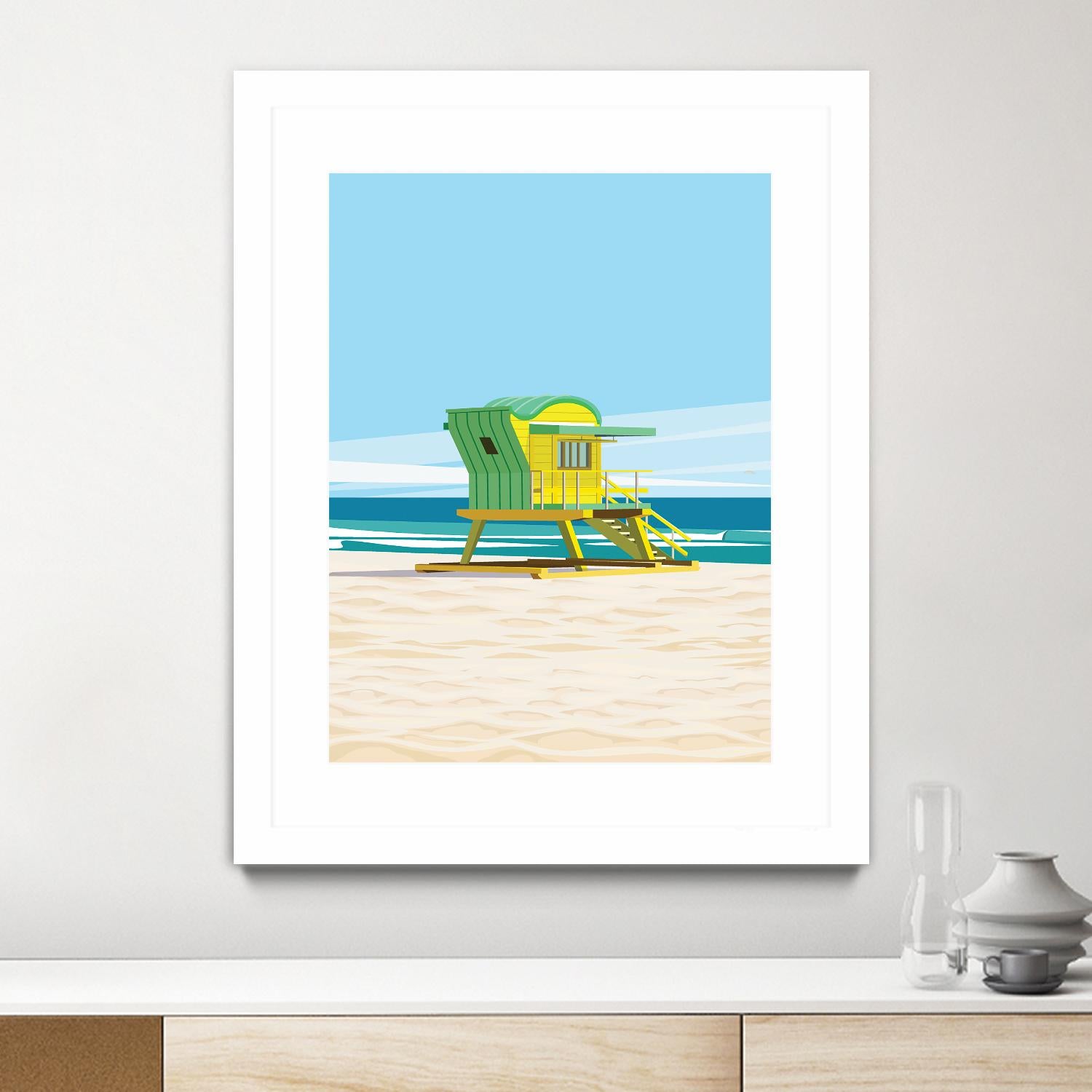 Sunshine Villa by ARTIC FRAME STUDIO on GIANT ART - beige costal