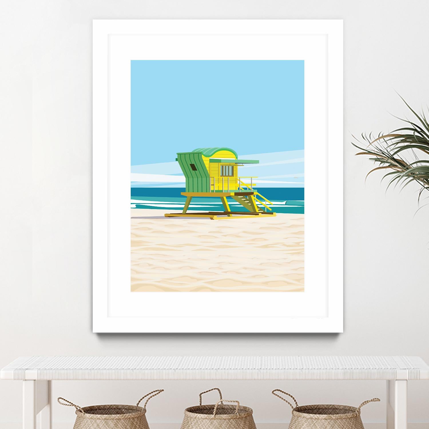 Sunshine Villa by ARTIC FRAME STUDIO on GIANT ART - beige costal