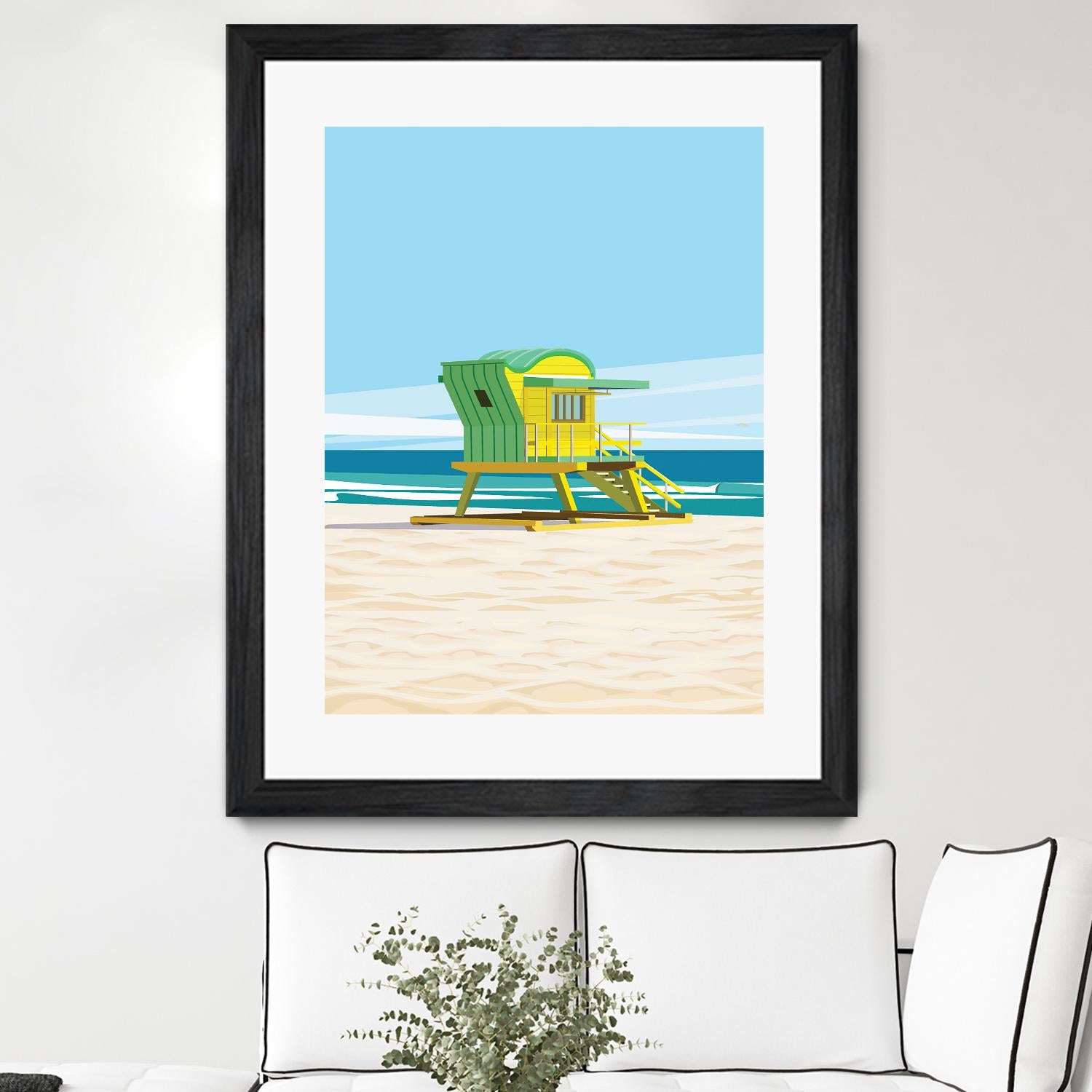 Sunshine Villa by ARTIC FRAME STUDIO on GIANT ART - beige costal