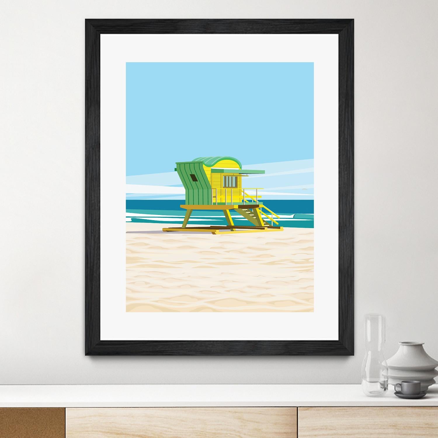 Sunshine Villa by ARTIC FRAME STUDIO on GIANT ART - beige costal