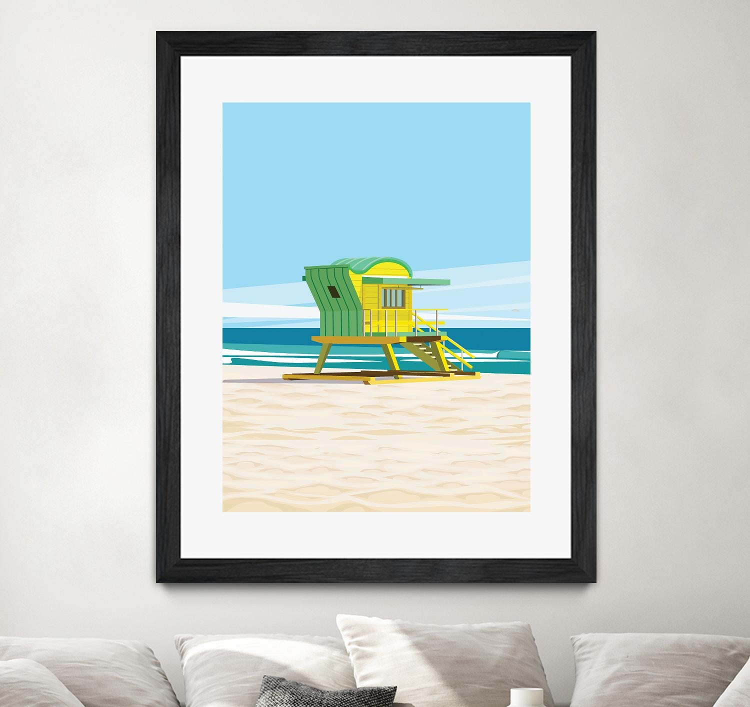 Sunshine Villa by ARTIC FRAME STUDIO on GIANT ART - beige costal