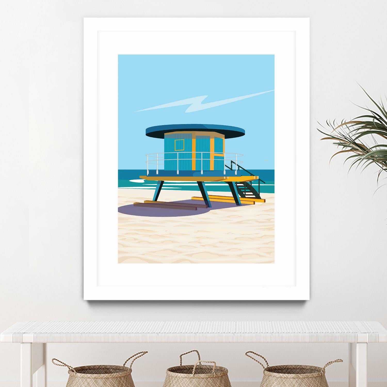 Hal's Villa by ARTIC FRAME STUDIO on GIANT ART - beige costal