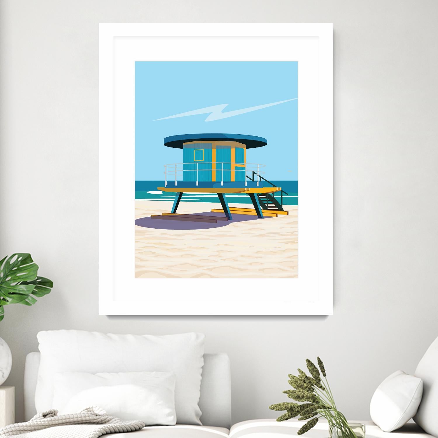 Hal's Villa by ARTIC FRAME STUDIO on GIANT ART - beige costal