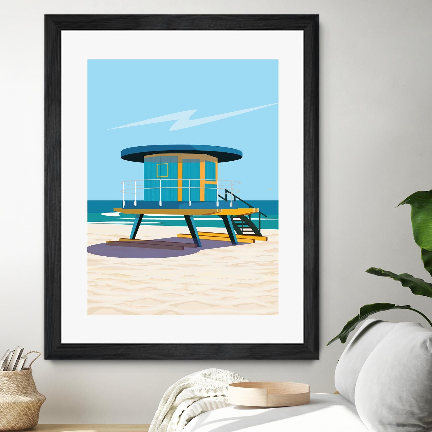 Hal's Villa by ARTIC FRAME STUDIO on GIANT ART - beige costal