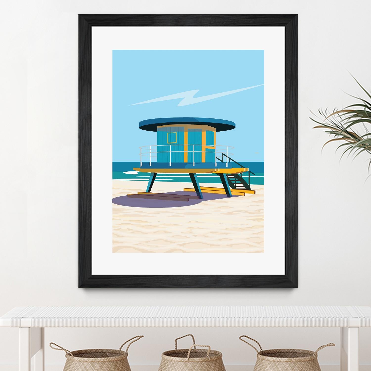 Hal's Villa by ARTIC FRAME STUDIO on GIANT ART - beige costal