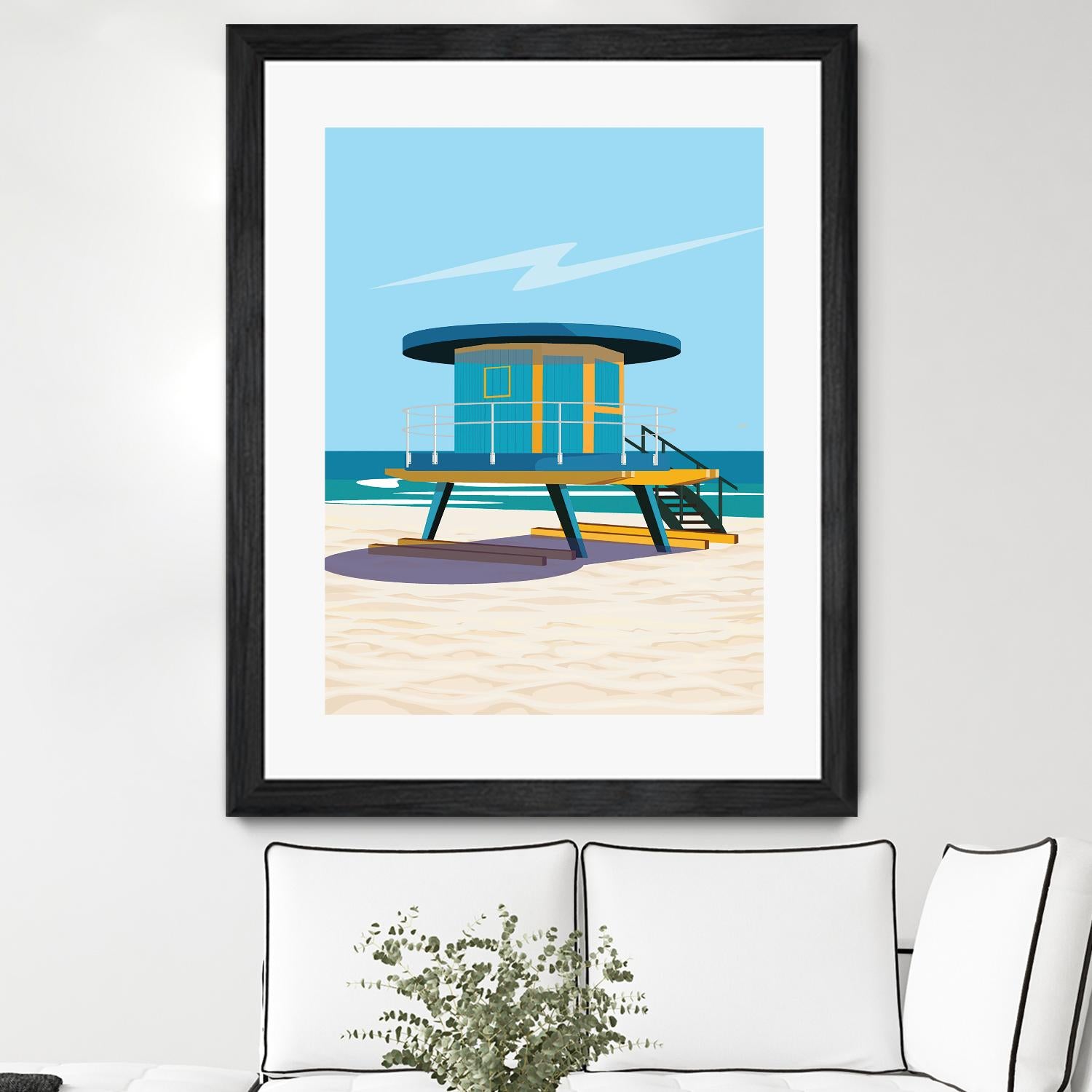 Hal's Villa by ARTIC FRAME STUDIO on GIANT ART - beige costal