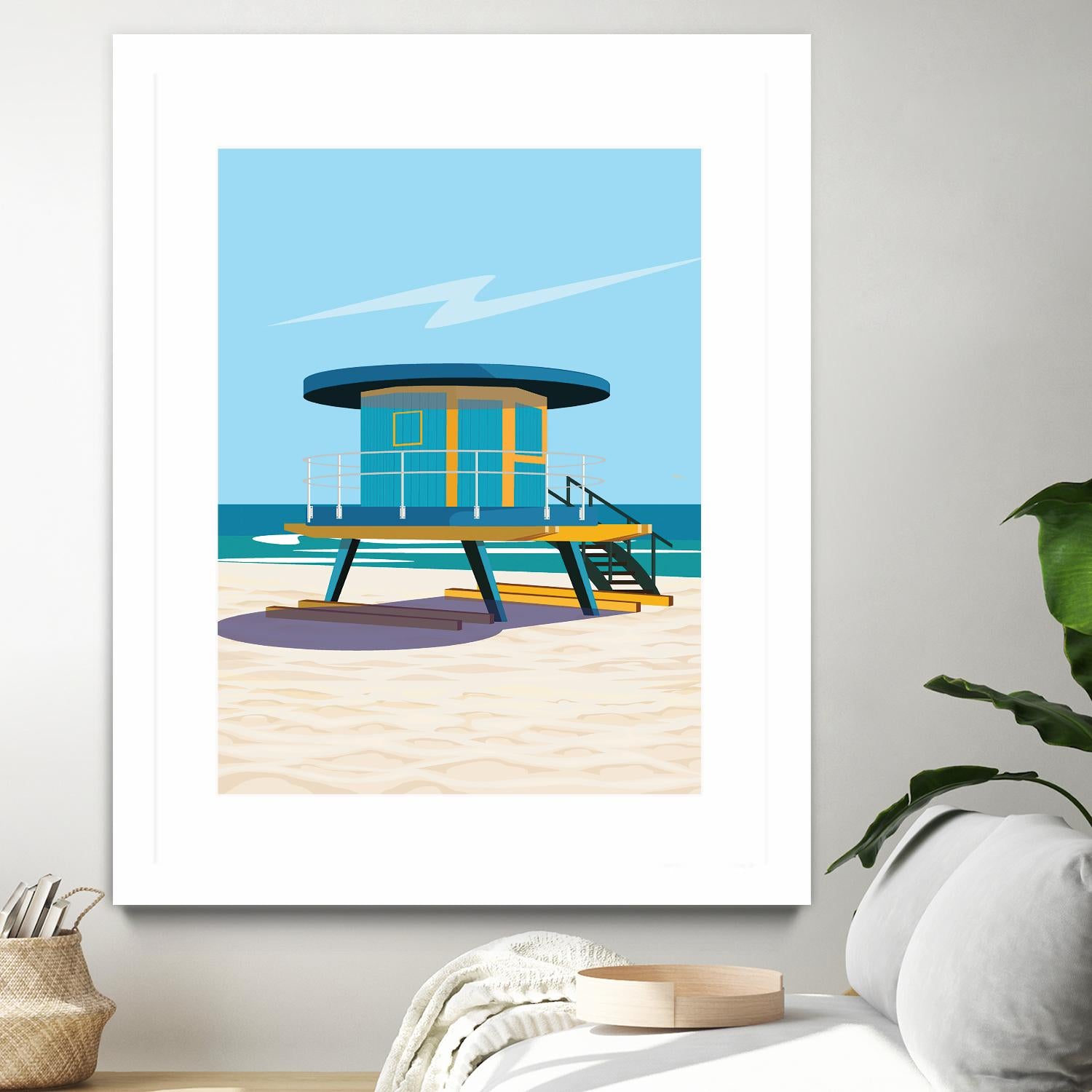 Hal's Villa by ARTIC FRAME STUDIO on GIANT ART - beige costal