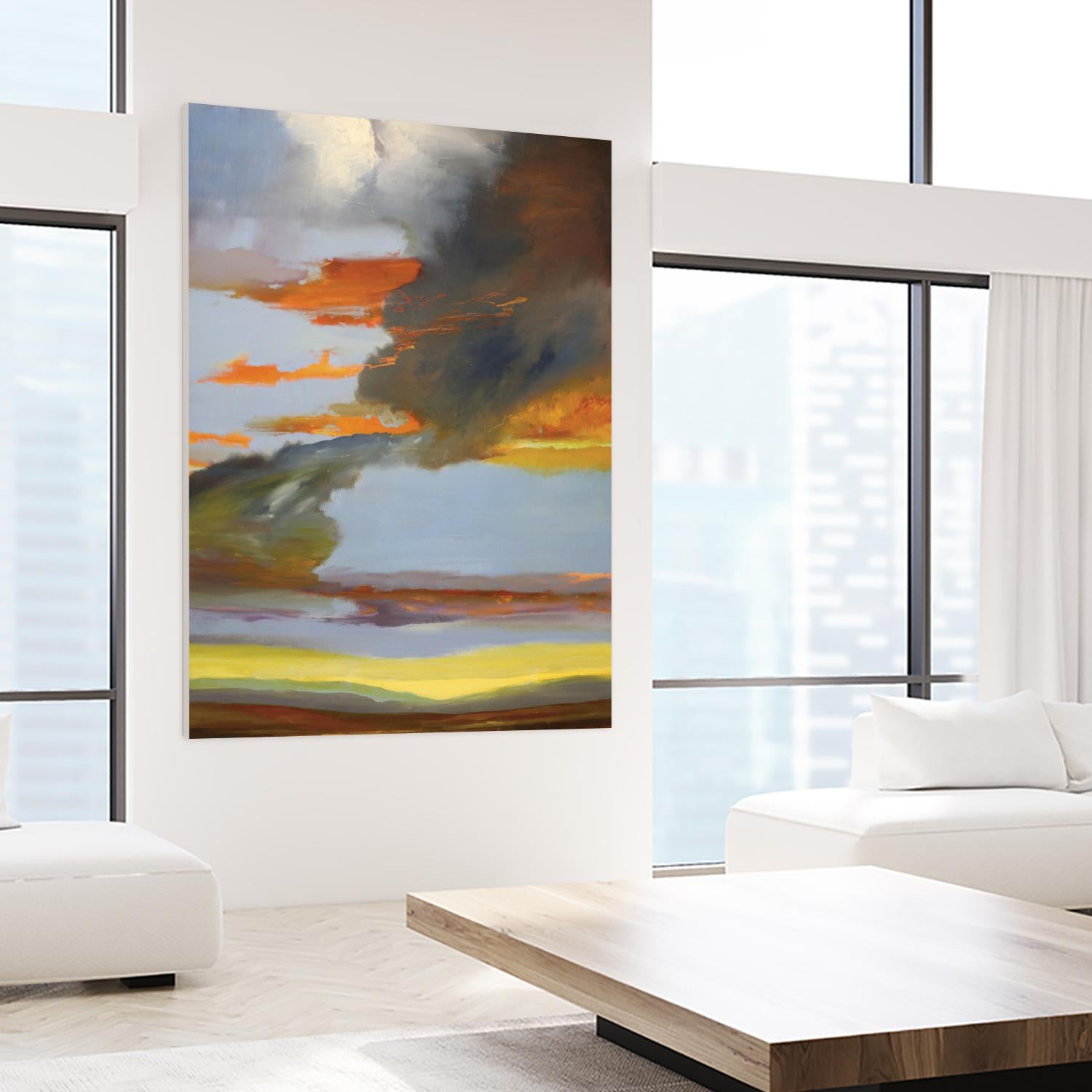 Sunset Path by Judith D'Agostino on GIANT ART - orange landscape