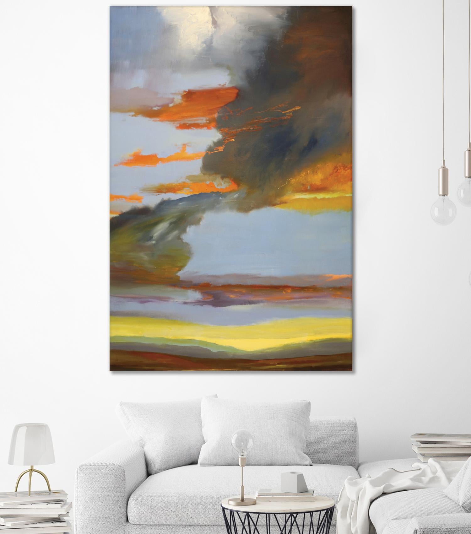 Sunset Path by Judith D'Agostino on GIANT ART - orange landscape
