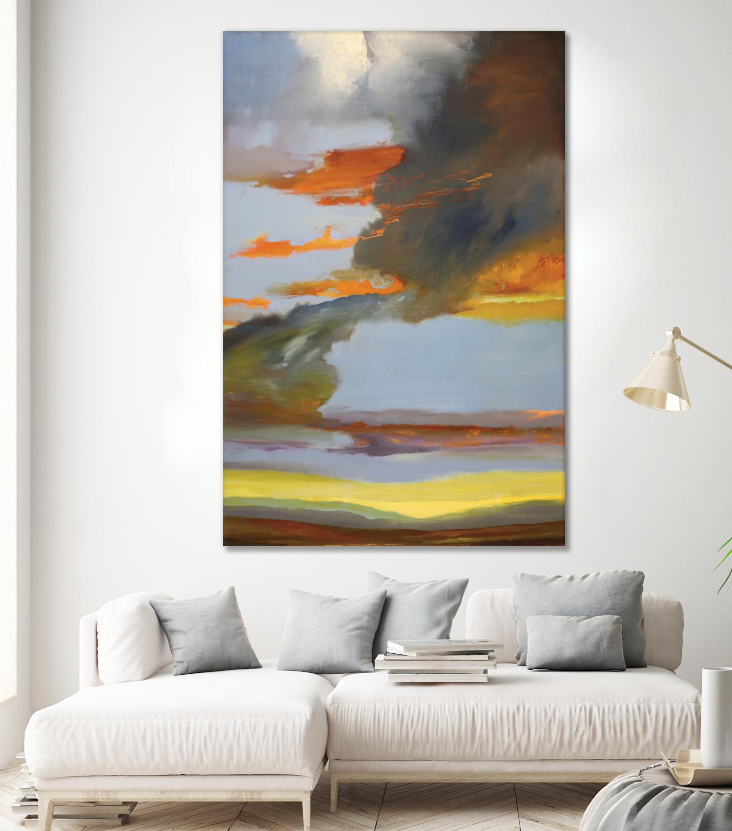 Sunset Path by Judith D'Agostino on GIANT ART - orange landscape