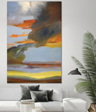 Sunset Path by Judith D'Agostino on GIANT ART - orange landscape