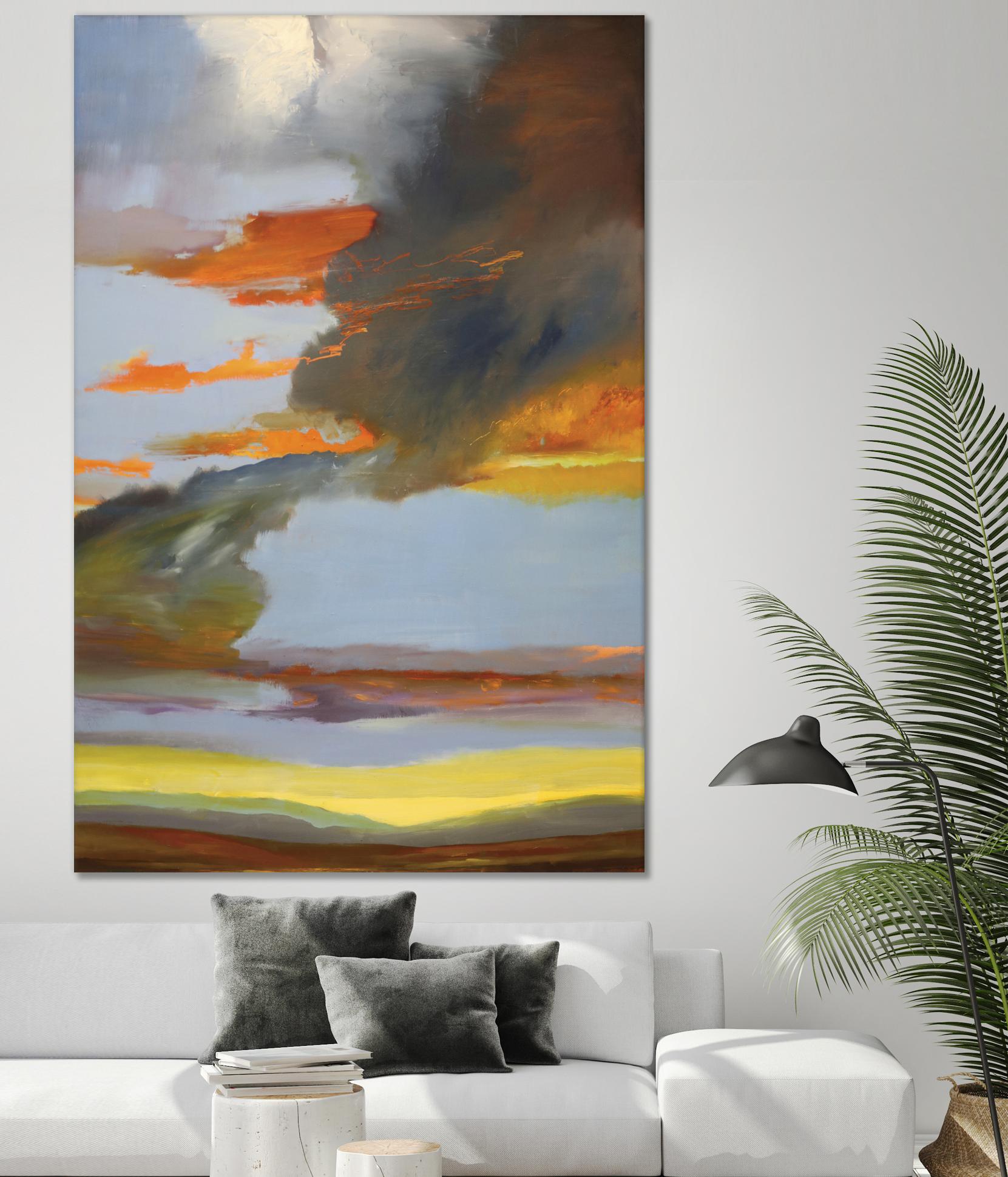 Sunset Path by Judith D'Agostino on GIANT ART - orange landscape