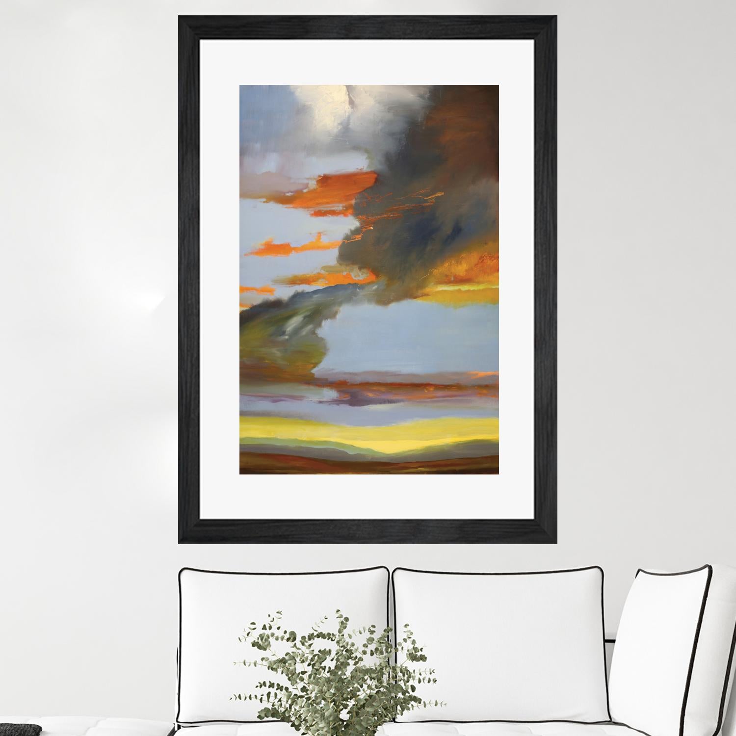 Sunset Path by Judith D'Agostino on GIANT ART - orange landscape