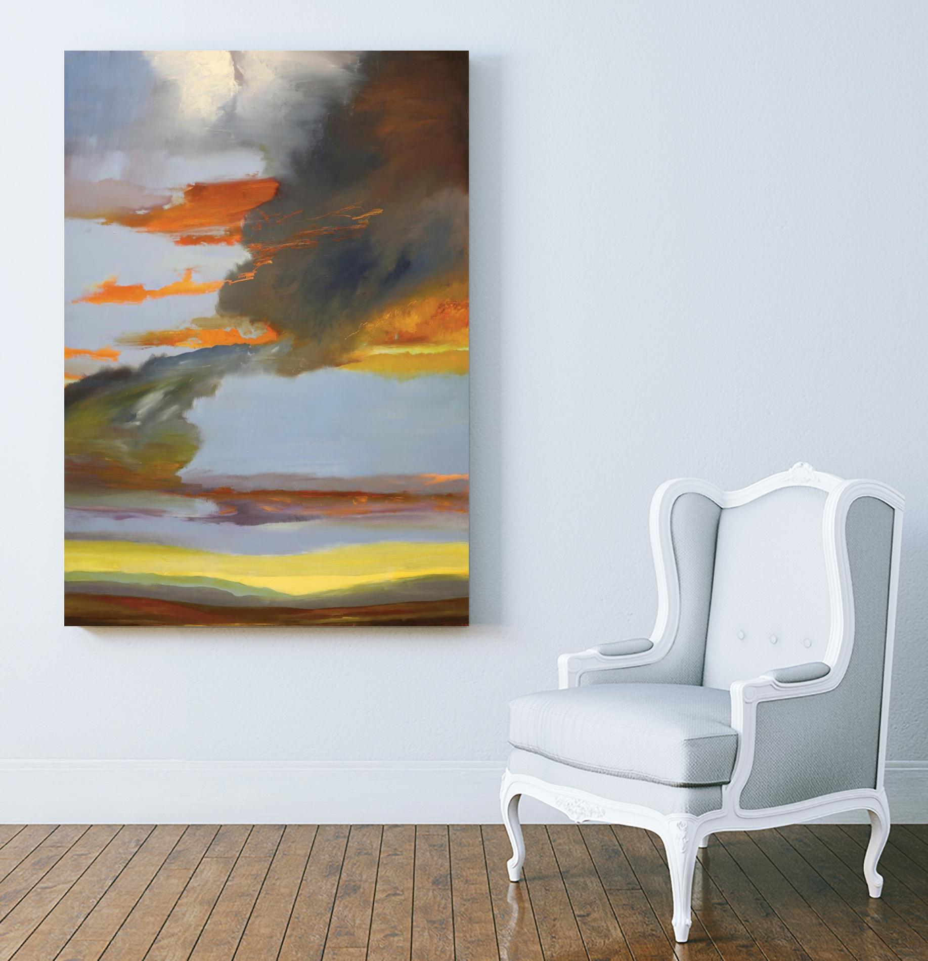 Sunset Path by Judith D'Agostino on GIANT ART - orange landscape