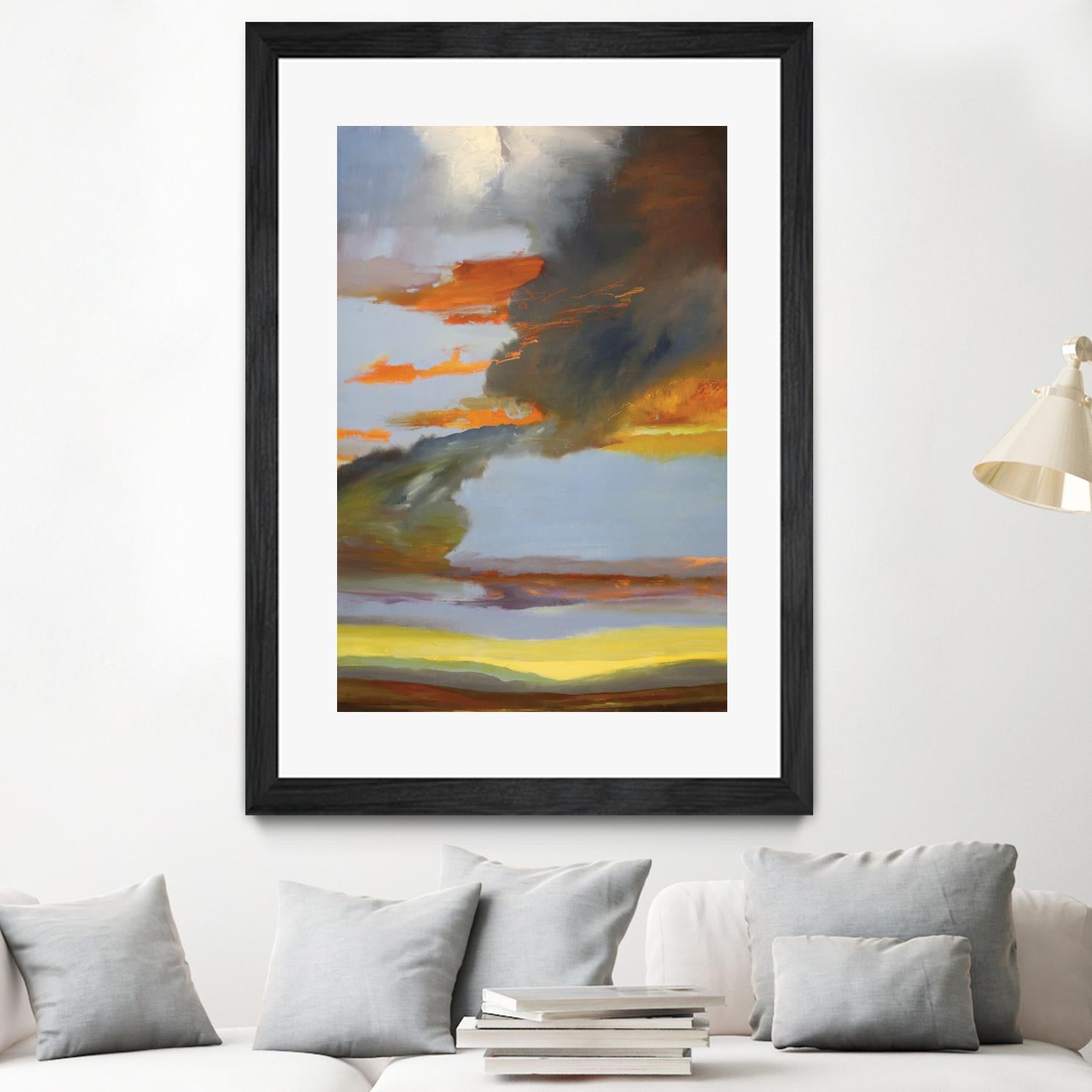 Sunset Path by Judith D'Agostino on GIANT ART - orange landscape