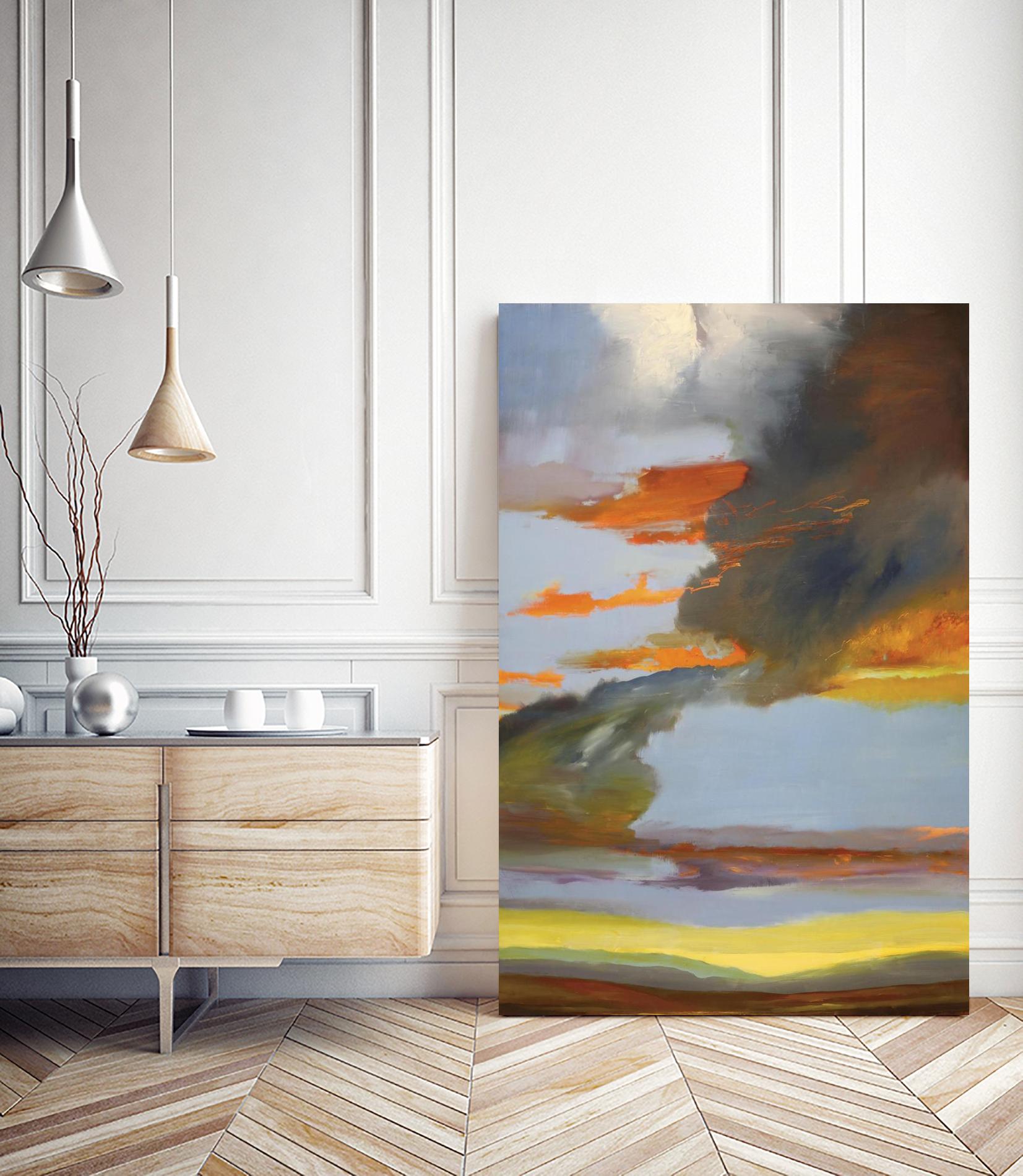 Sunset Path by Judith D'Agostino on GIANT ART - orange landscape