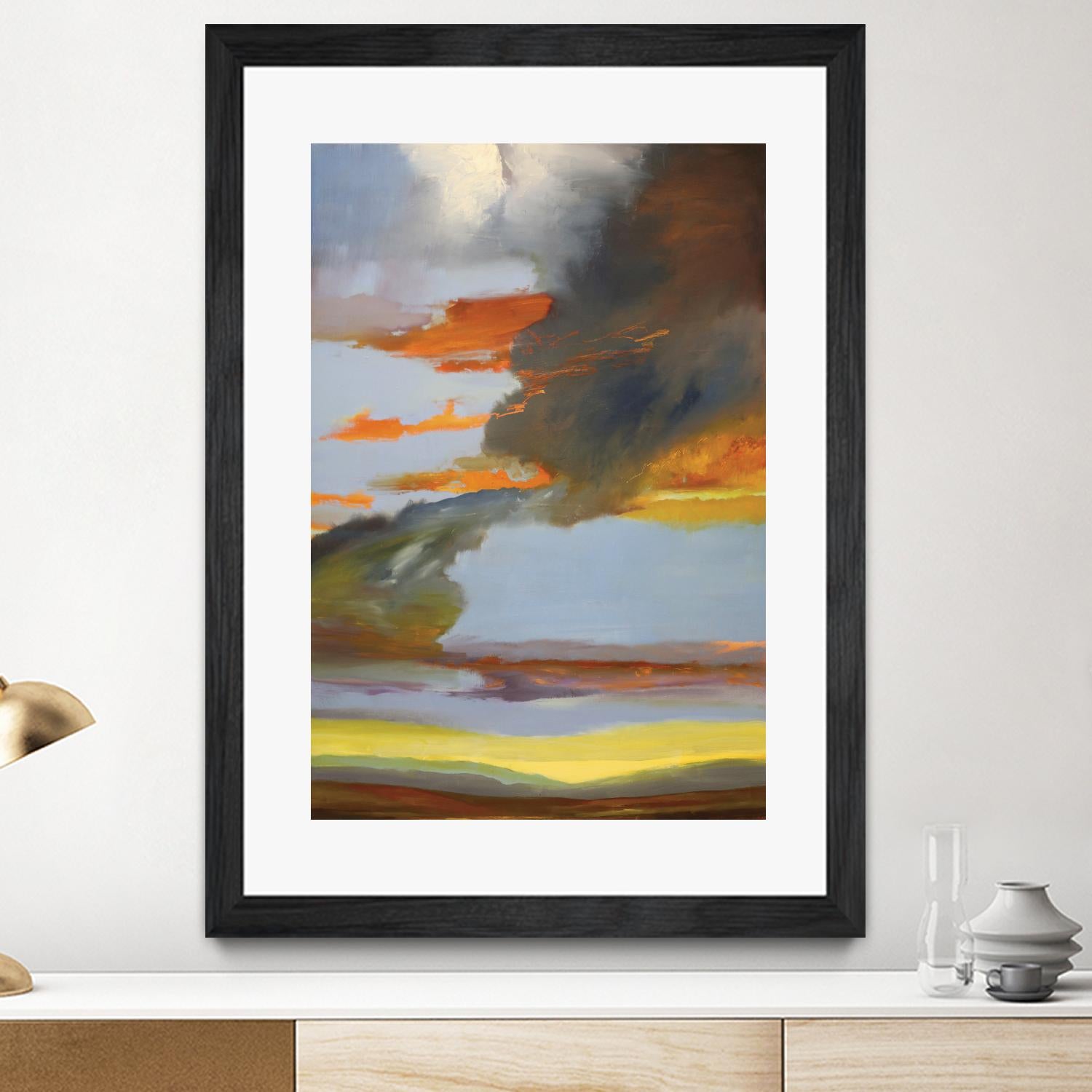 Sunset Path by Judith D'Agostino on GIANT ART - orange landscape