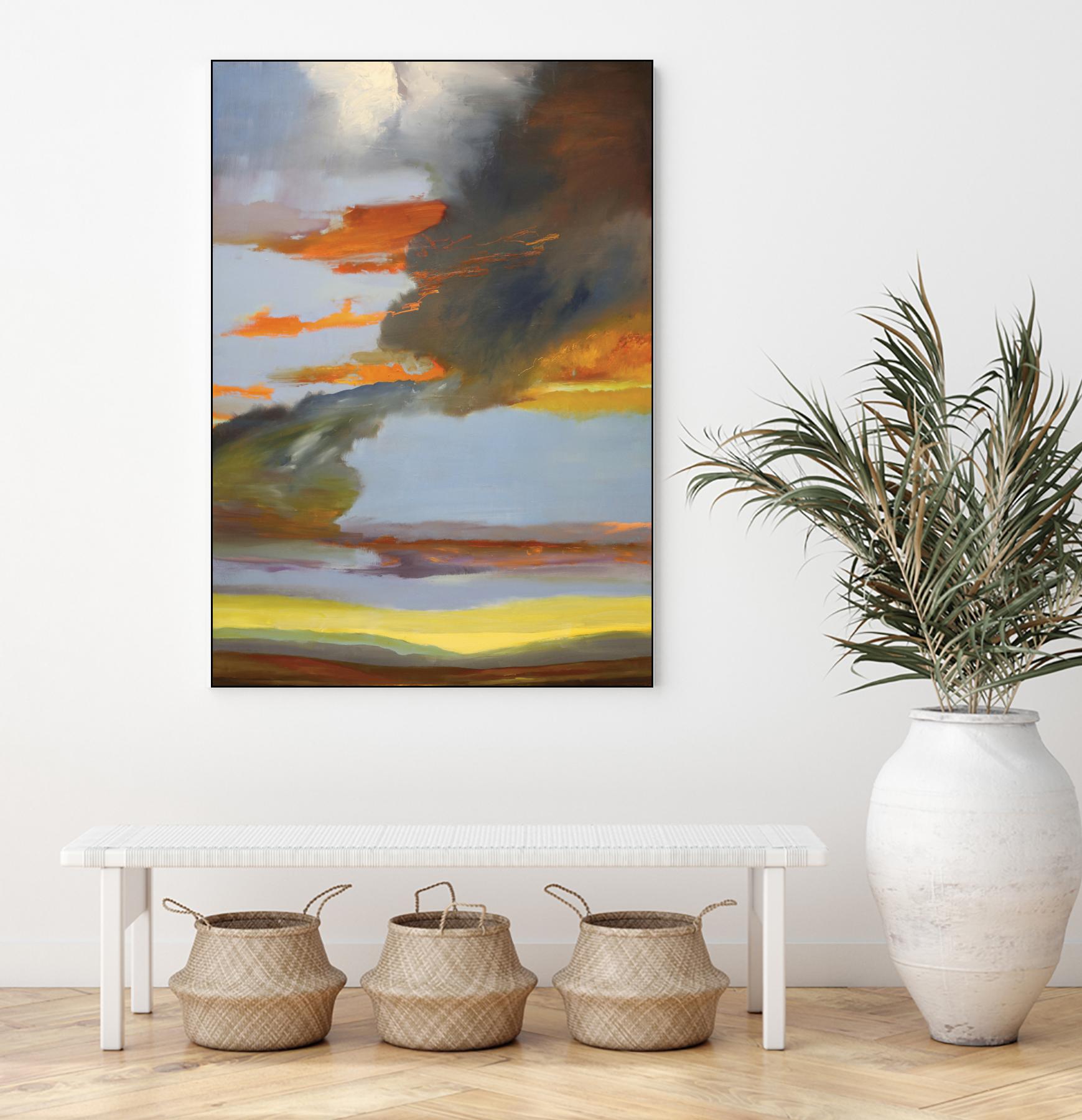 Sunset Path by Judith D'Agostino on GIANT ART - orange landscape