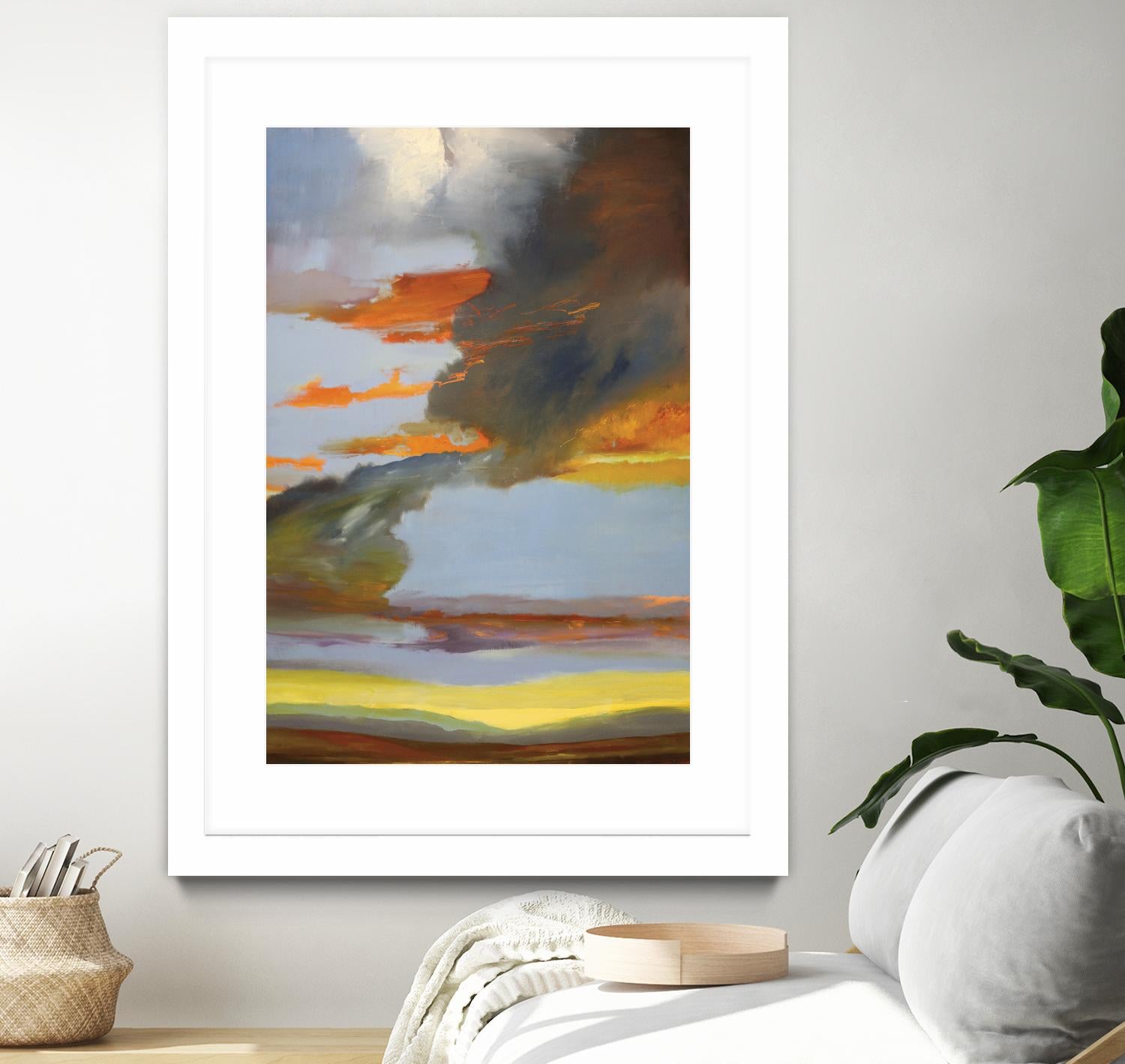 Sunset Path by Judith D'Agostino on GIANT ART - orange landscape
