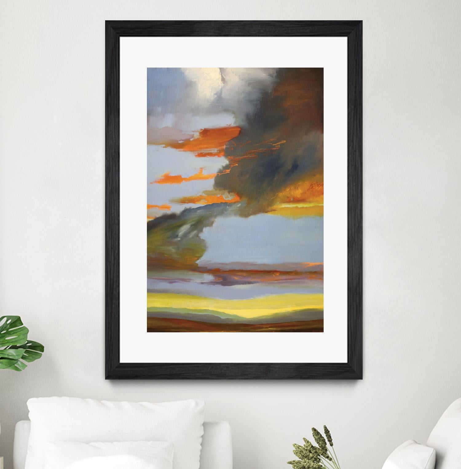 Sunset Path by Judith D'Agostino on GIANT ART - orange landscape