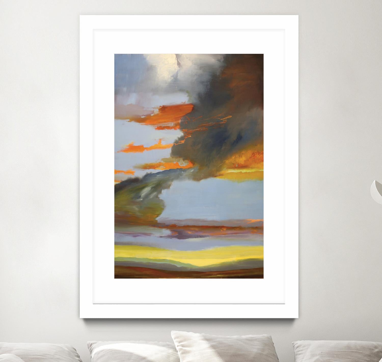 Sunset Path by Judith D'Agostino on GIANT ART - orange landscape