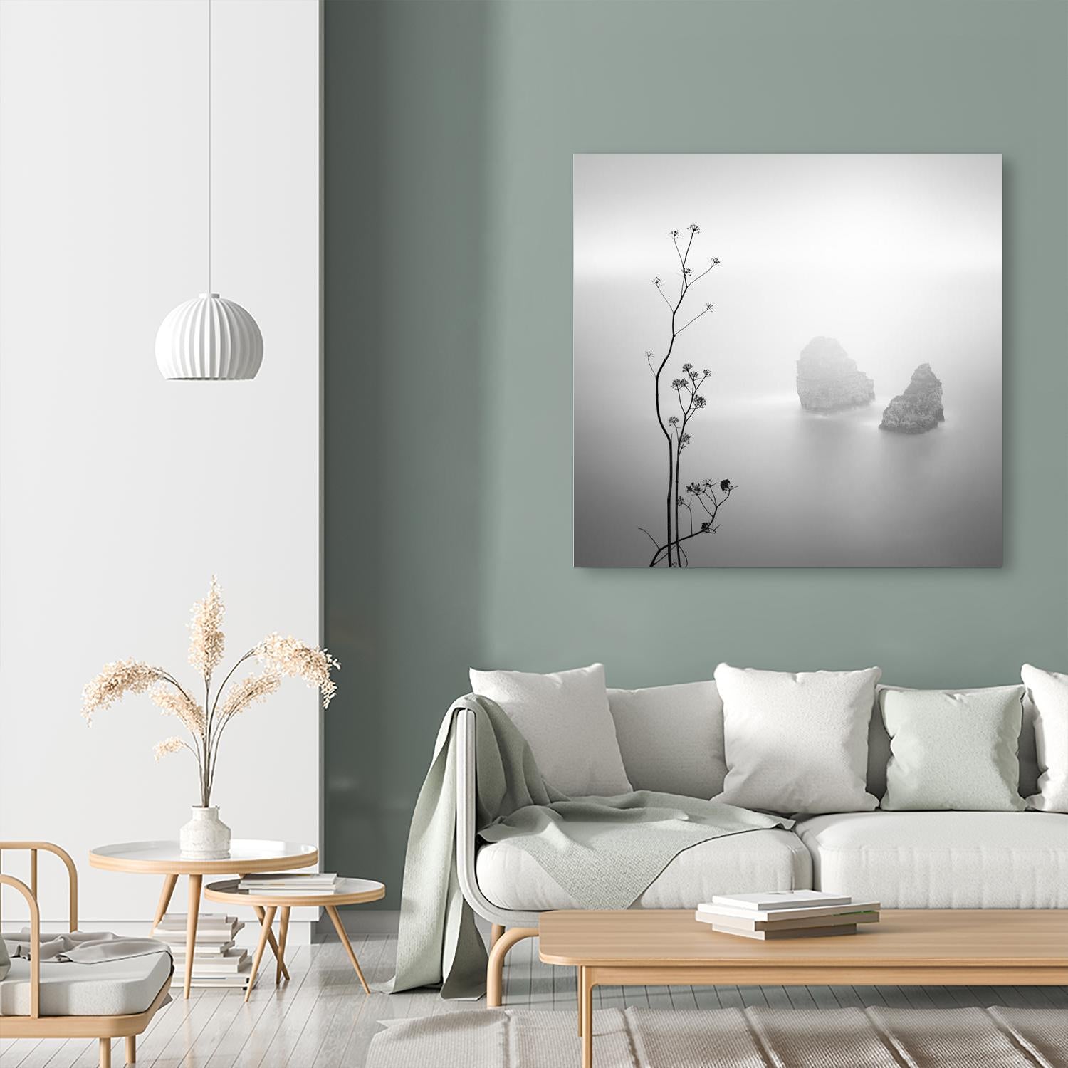 Misty Rocks by Alexandre Manuel on GIANT ART - grey landscape