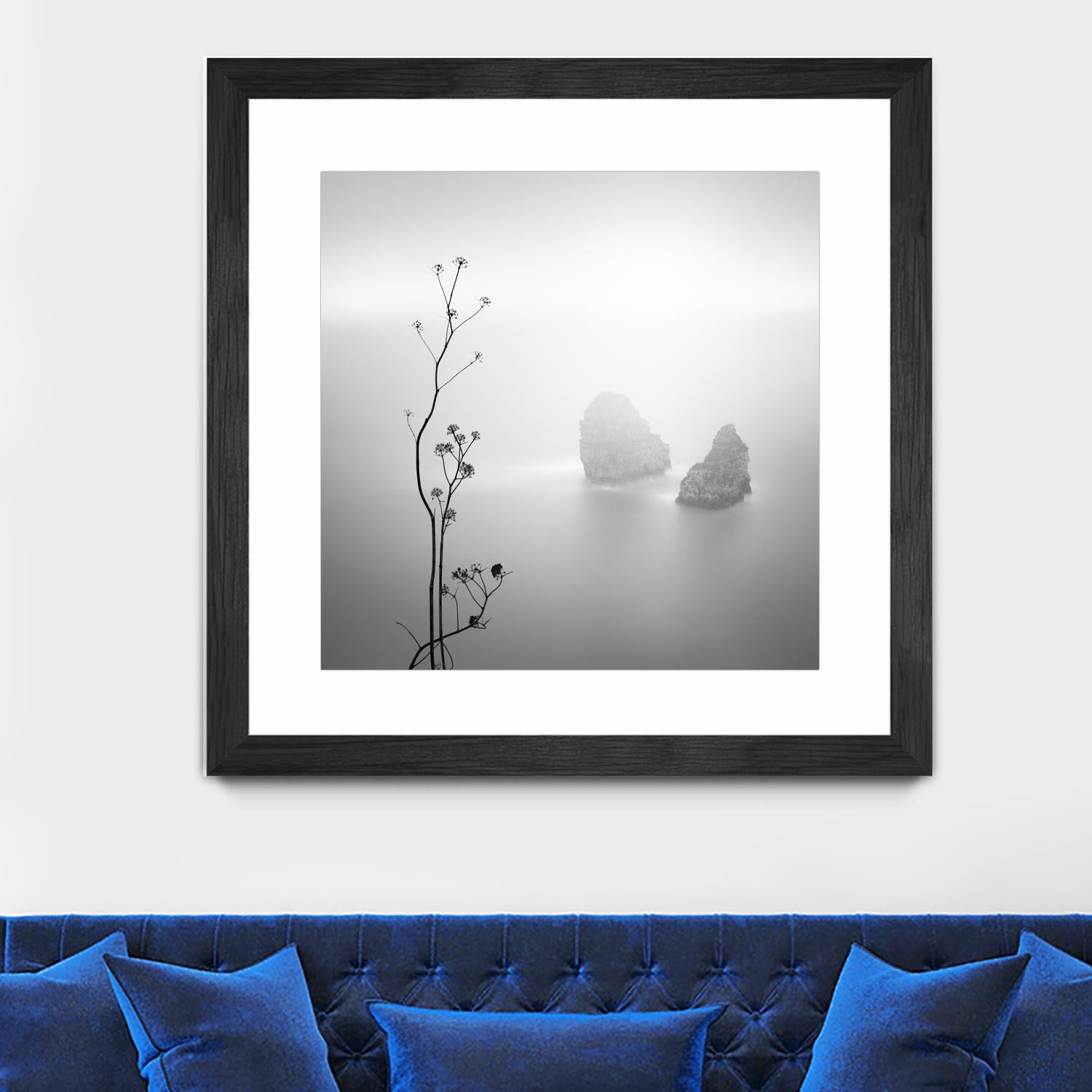 Misty Rocks by Alexandre Manuel on GIANT ART - grey landscape