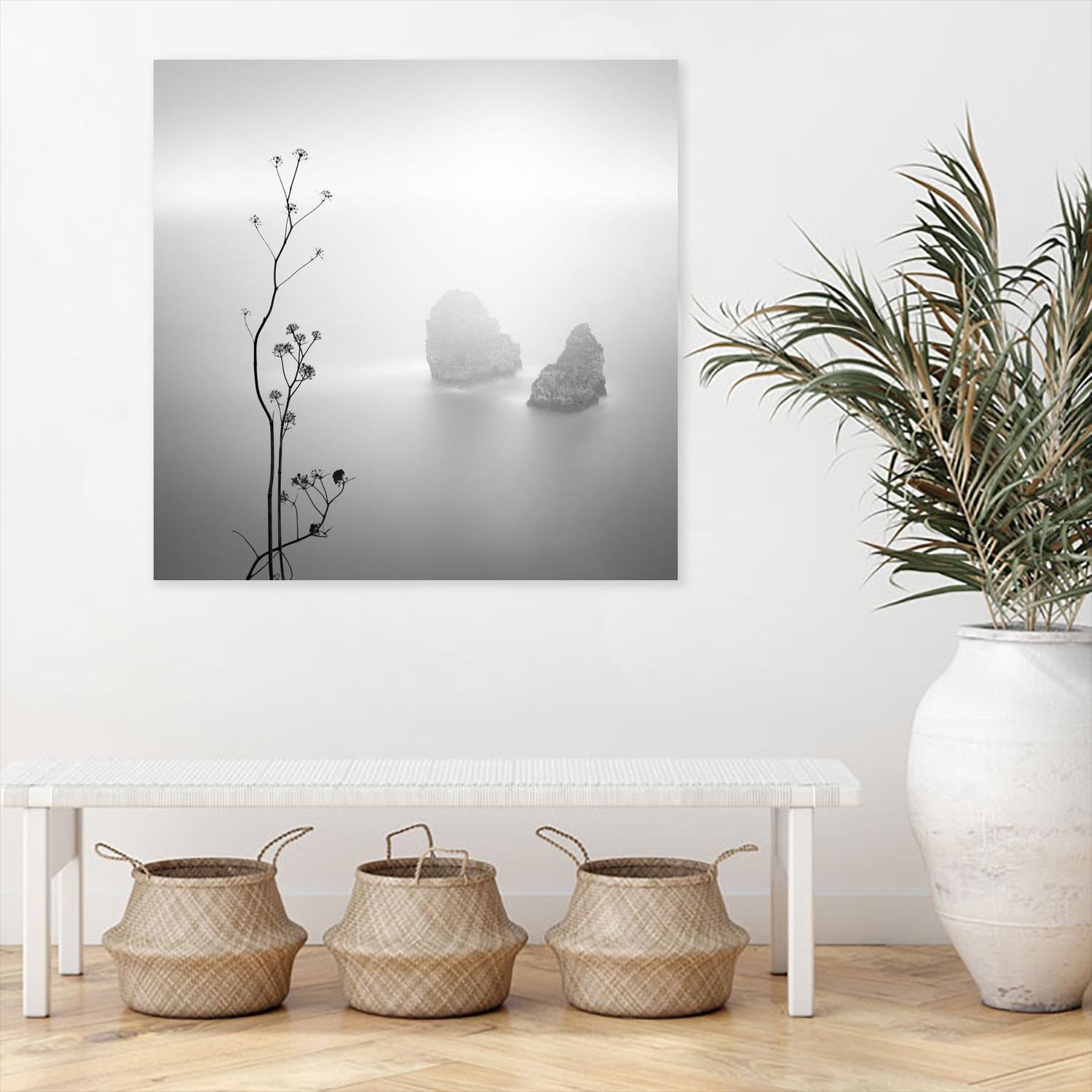 Misty Rocks by Alexandre Manuel on GIANT ART - grey landscape