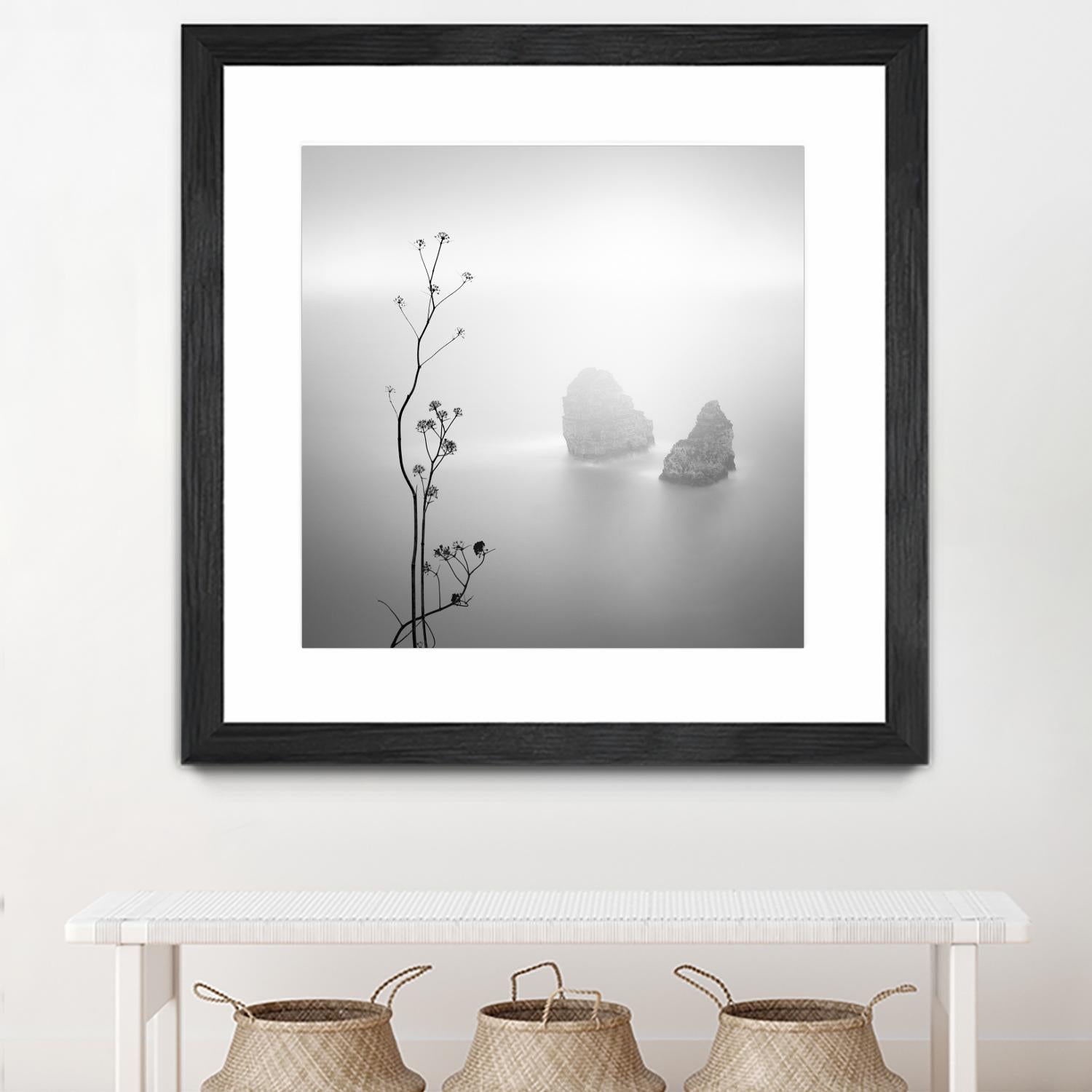 Misty Rocks by Alexandre Manuel on GIANT ART - grey landscape