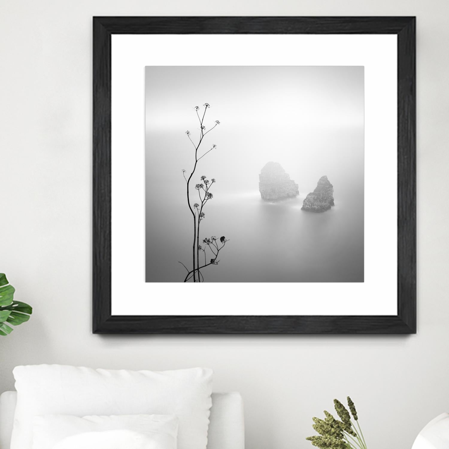 Misty Rocks by Alexandre Manuel on GIANT ART - grey landscape