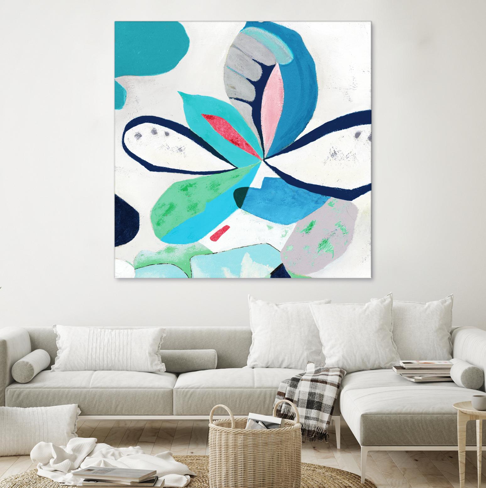 Ever Green by Diana Rosa on GIANT ART - white abstract