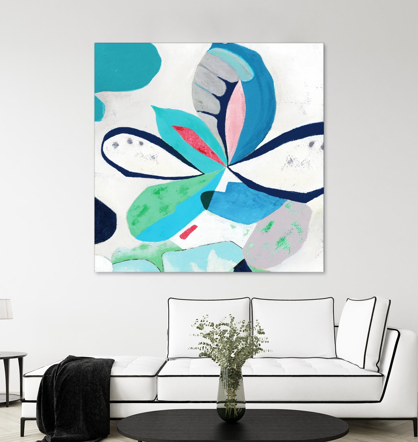 Ever Green by Diana Rosa on GIANT ART - white abstract