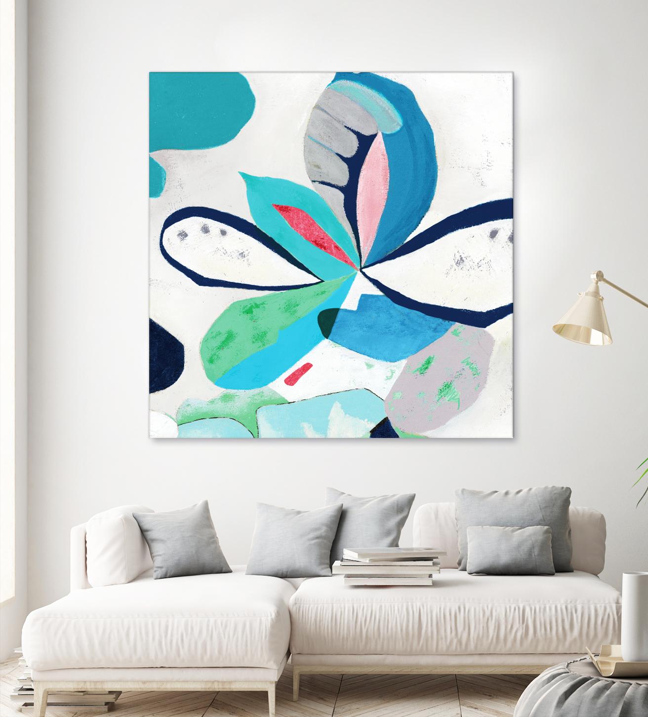 Ever Green by Diana Rosa on GIANT ART - white abstract