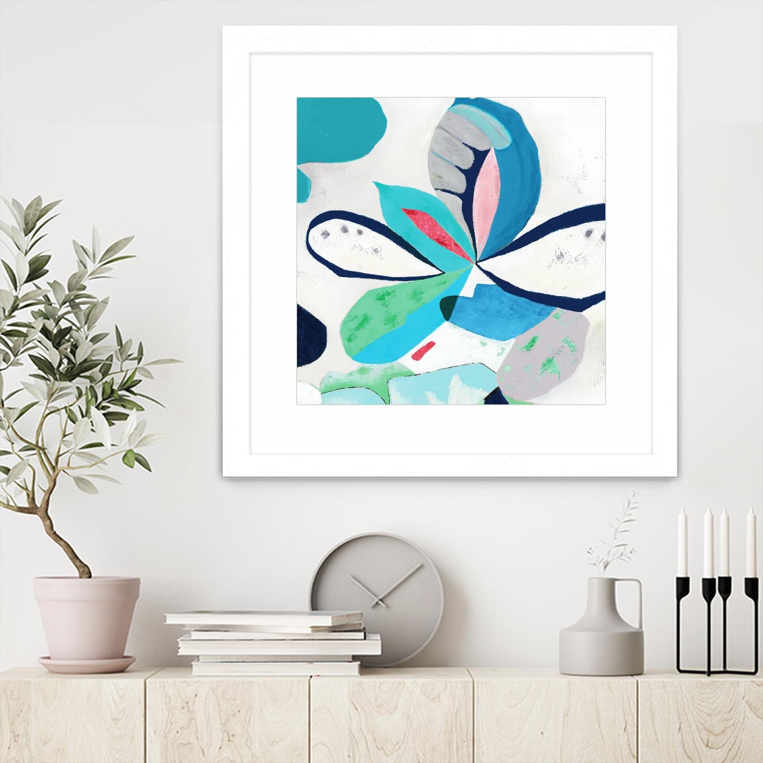 Ever Green by Diana Rosa on GIANT ART - white abstract