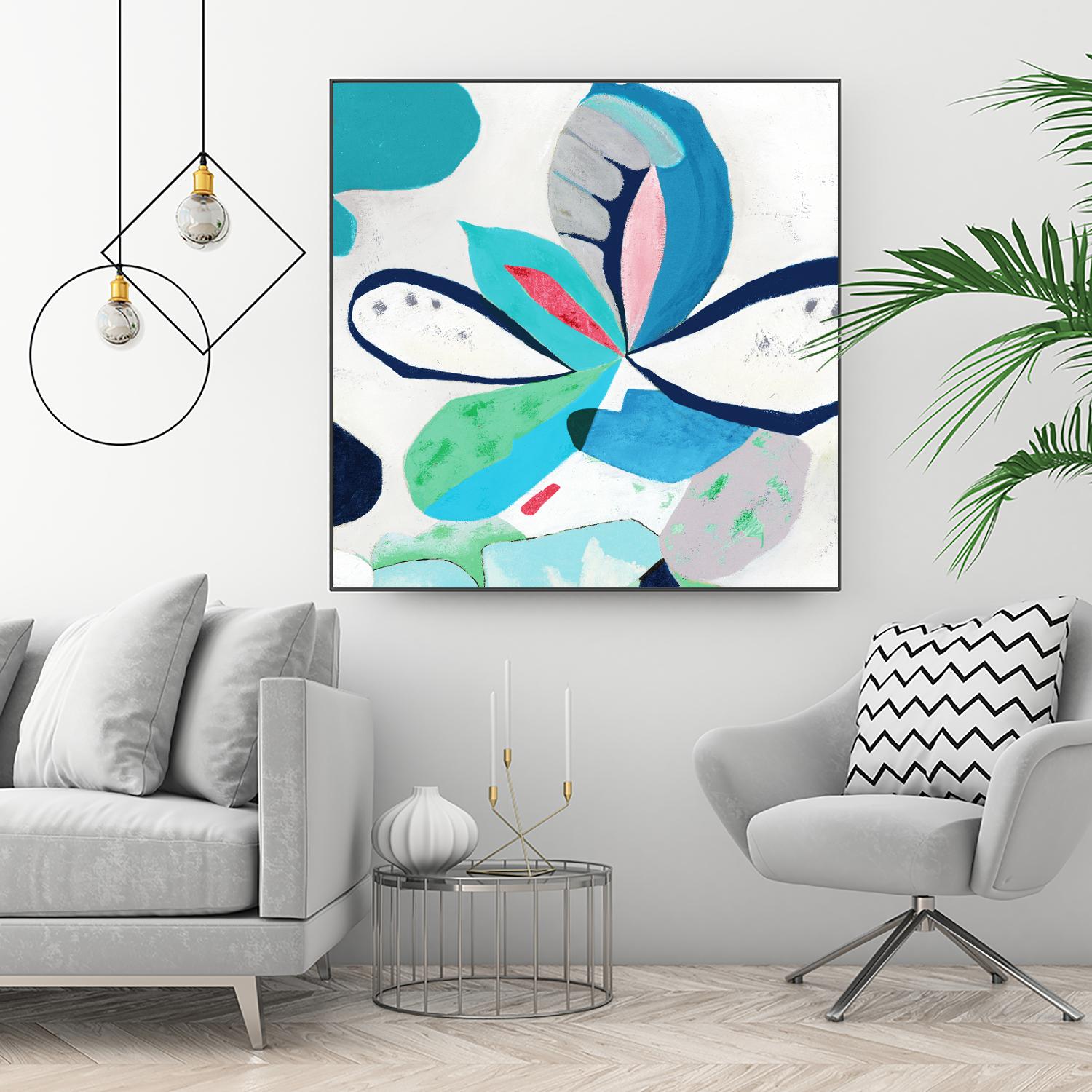 Ever Green by Diana Rosa on GIANT ART - white abstract