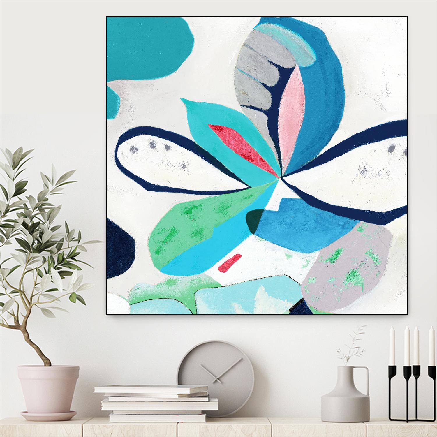 Ever Green by Diana Rosa on GIANT ART - white abstract