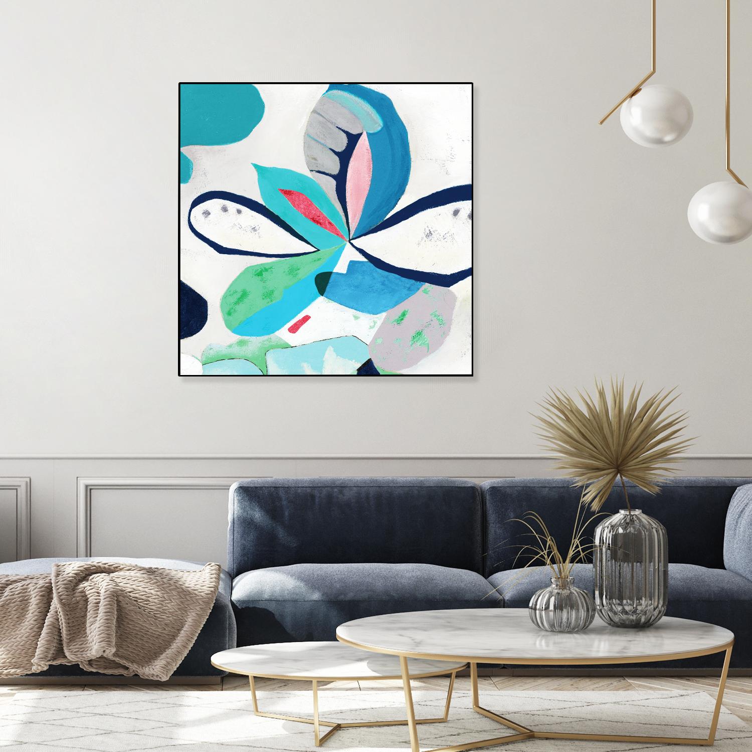 Ever Green by Diana Rosa on GIANT ART - white abstract