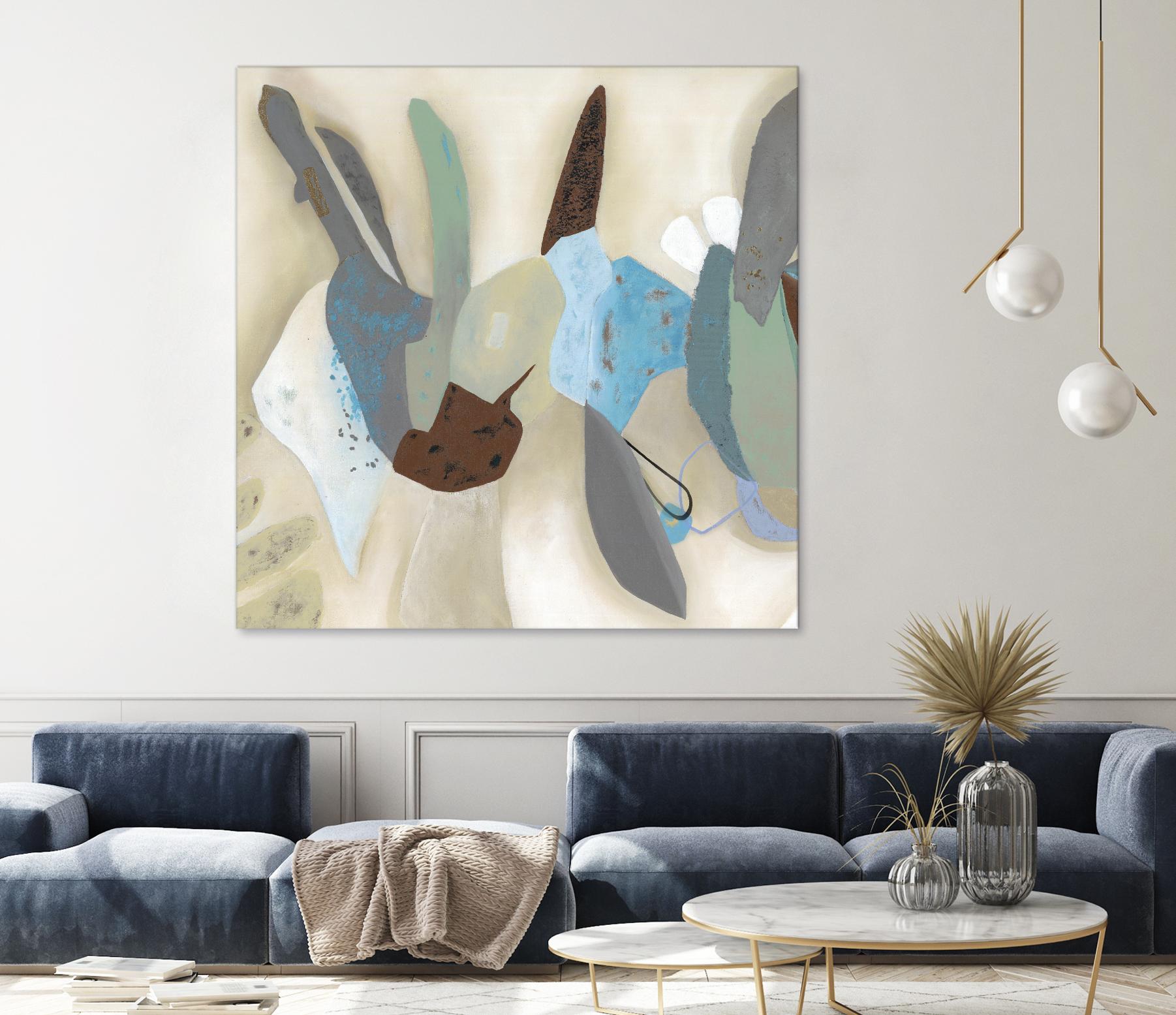 Saving Odds I by Diana Rosa on GIANT ART - cyan abstract