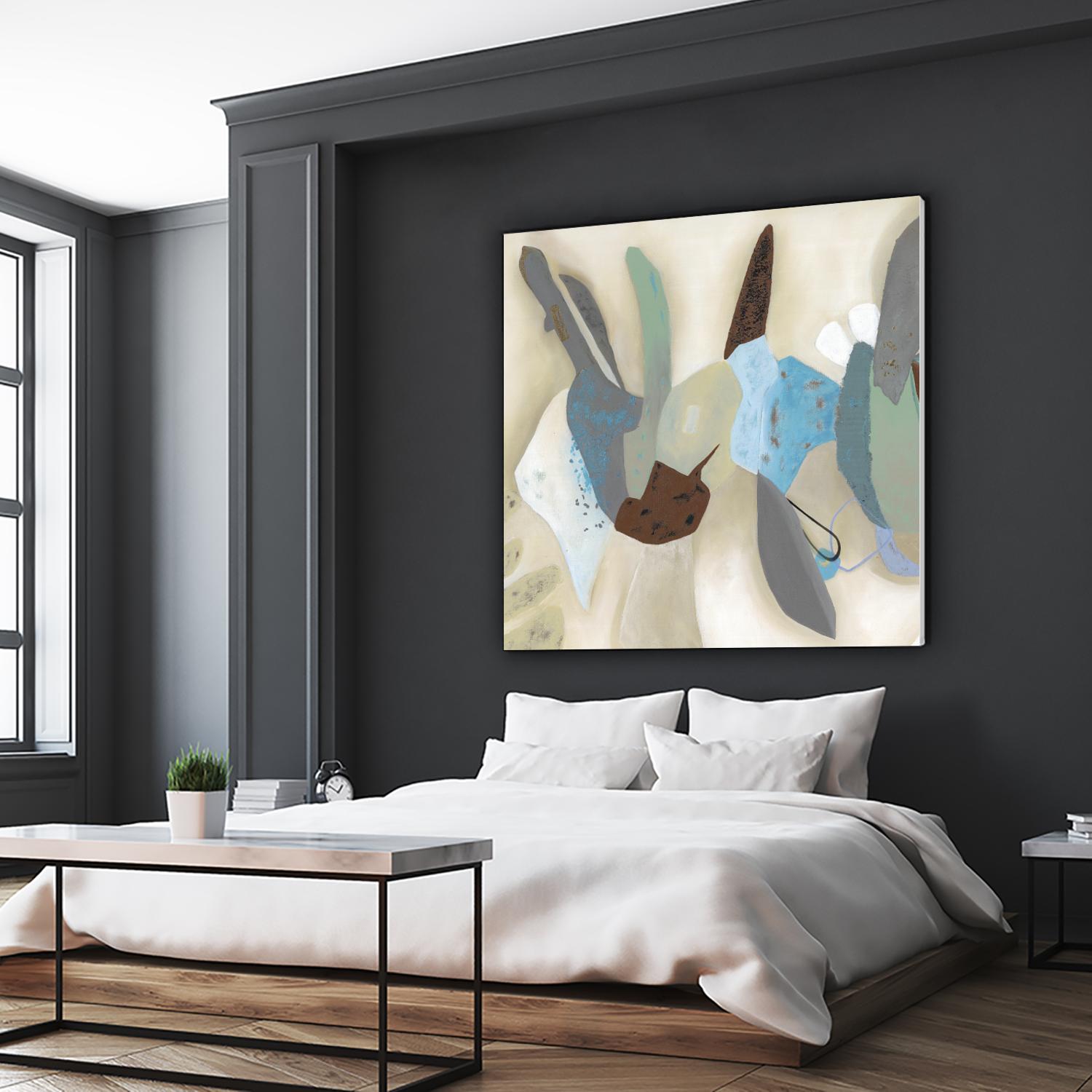 Saving Odds I by Diana Rosa on GIANT ART - cyan abstract